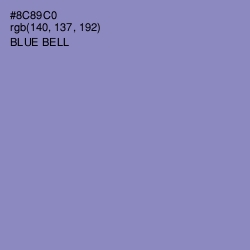 #8C89C0 - Blue Bell Color Image