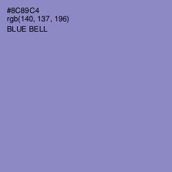 #8C89C4 - Blue Bell Color Image