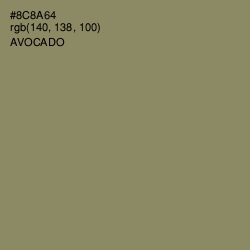 #8C8A64 - Avocado Color Image