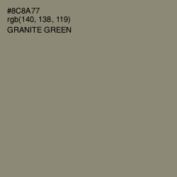 #8C8A77 - Granite Green Color Image
