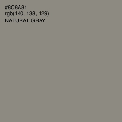 #8C8A81 - Natural Gray Color Image