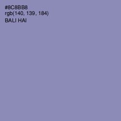 #8C8BB8 - Bali Hai Color Image