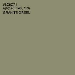 #8C8C71 - Granite Green Color Image