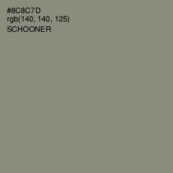 #8C8C7D - Schooner Color Image