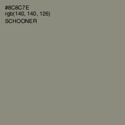 #8C8C7E - Schooner Color Image