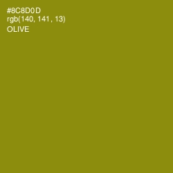 #8C8D0D - Olive Color Image
