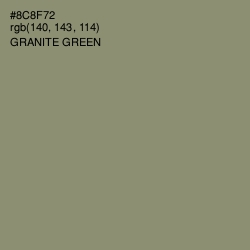 #8C8F72 - Granite Green Color Image
