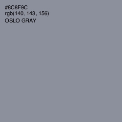 #8C8F9C - Oslo Gray Color Image