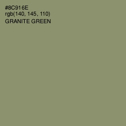 #8C916E - Granite Green Color Image