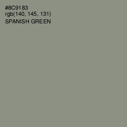 #8C9183 - Spanish Green Color Image