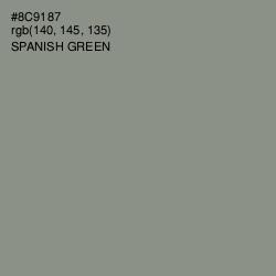 #8C9187 - Spanish Green Color Image