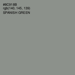 #8C918B - Spanish Green Color Image