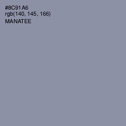 #8C91A6 - Manatee Color Image