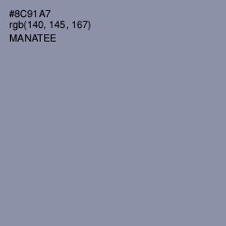 #8C91A7 - Manatee Color Image