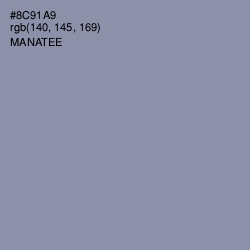 #8C91A9 - Manatee Color Image