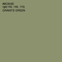 #8C926E - Granite Green Color Image