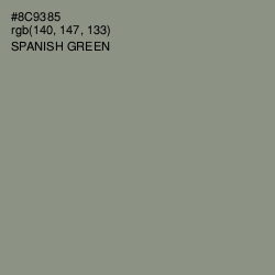 #8C9385 - Spanish Green Color Image