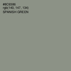 #8C9386 - Spanish Green Color Image