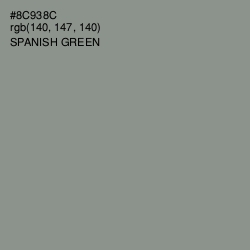 #8C938C - Spanish Green Color Image