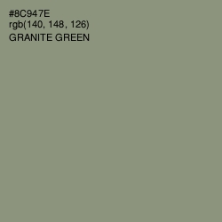 #8C947E - Granite Green Color Image