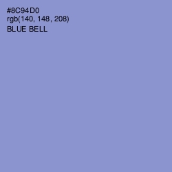 #8C94D0 - Blue Bell Color Image