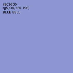 #8C96D0 - Blue Bell Color Image