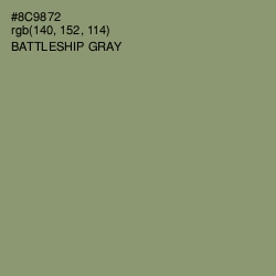 #8C9872 - Battleship Gray Color Image