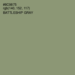 #8C9875 - Battleship Gray Color Image
