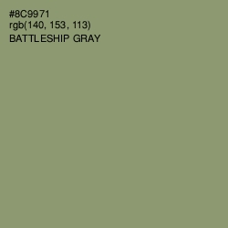 #8C9971 - Battleship Gray Color Image