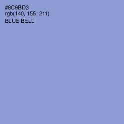 #8C9BD3 - Blue Bell Color Image