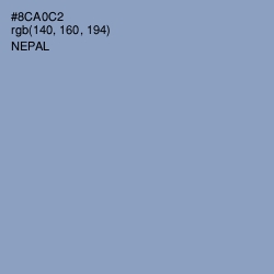 #8CA0C2 - Nepal Color Image