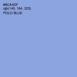 #8CA4DF - Polo Blue Color Image