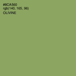 #8CA560 - Olivine Color Image