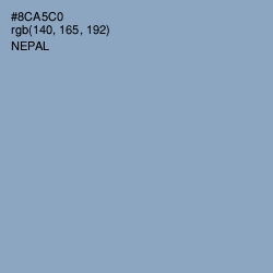 #8CA5C0 - Nepal Color Image