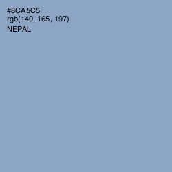 #8CA5C5 - Nepal Color Image