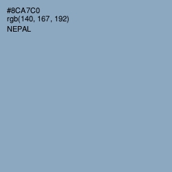 #8CA7C0 - Nepal Color Image