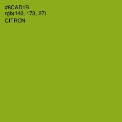 #8CAD1B - Citron Color Image