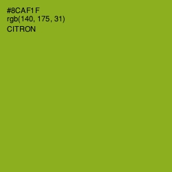 #8CAF1F - Citron Color Image