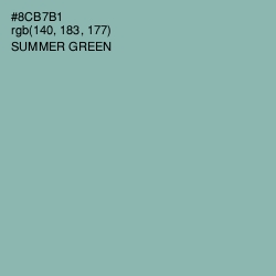 #8CB7B1 - Summer Green Color Image