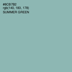 #8CB7B2 - Summer Green Color Image