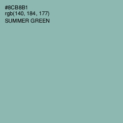 #8CB8B1 - Summer Green Color Image