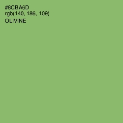 #8CBA6D - Olivine Color Image