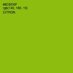 #8CBD0F - Citron Color Image