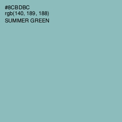 #8CBDBC - Summer Green Color Image