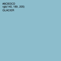 #8CBDCD - Glacier Color Image