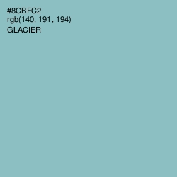 #8CBFC2 - Glacier Color Image