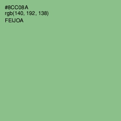 #8CC08A - Feijoa Color Image