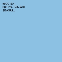 #8CC1E4 - Seagull Color Image