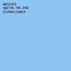 #8CC4F3 - Cornflower Color Image