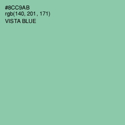 #8CC9AB - Vista Blue Color Image